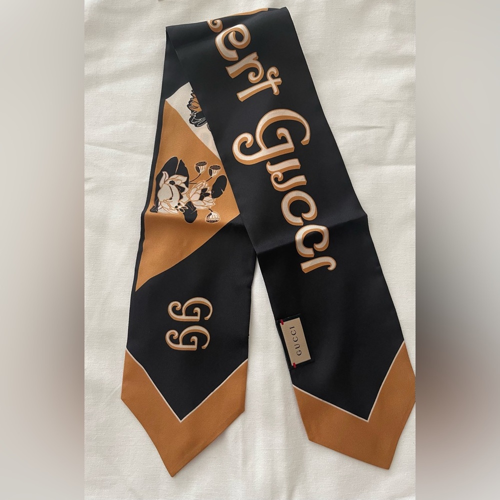 Brand New Printed Gucci SilkTwill Ribbon